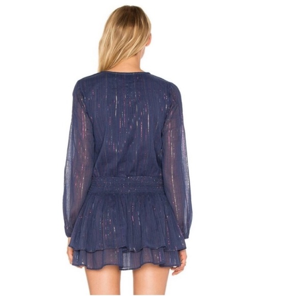 MAJORELLE EUC Teresa dress in navy blue prism Small - Picture 5 of 9